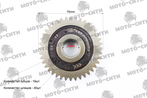 Шестерня редуктора 152QMI / 157QMJ (нейтральная передача) "SUNY"