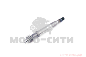 Вал редуктора первичный 139QMB / 139QMA (L-155 мм, Z-16 шт.) "EVO"