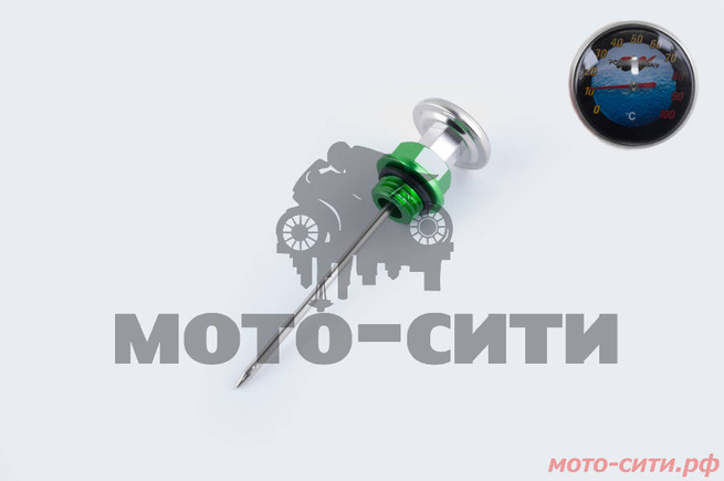 Щуп масла Ø 19.0mm, L-137mm (+датчик температуры, зелёный)