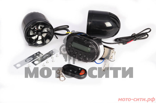 Аудиосистема 2.0 mod:MT729+AV253 NEO (3, 2*5Wчерные, сигнализация, МР3/FM/SD, ПДУ)