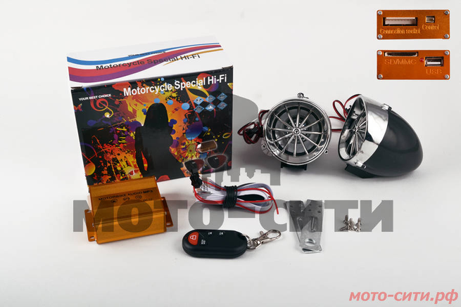 Аудиосистема (2.5" , черн-хром,подсветка,сигн,MP3/FM/SD/USB,ПДУ,разъем ППДУ ЗК) "BEST CHOISE"