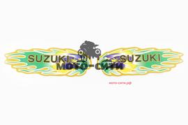 Набор наклеек "SUZUKI " (19х6 см, зеленые) "OLN"