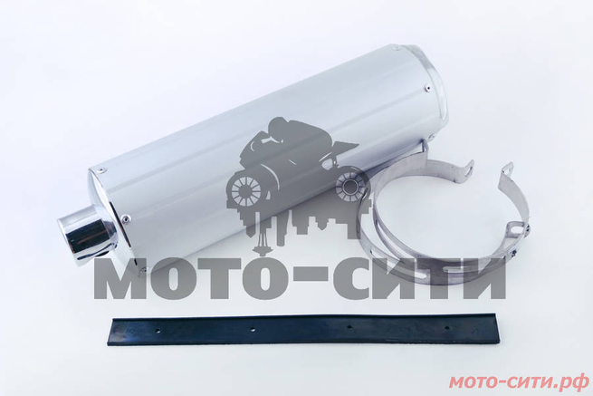 Глушитель для скутера 4T GY6 50 (139QMB/A, +колено, бочёнок) EVO