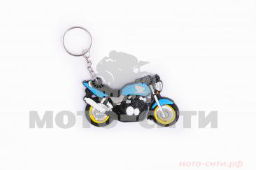 Брелок резиновый байк HONDA (синий, мод 013)