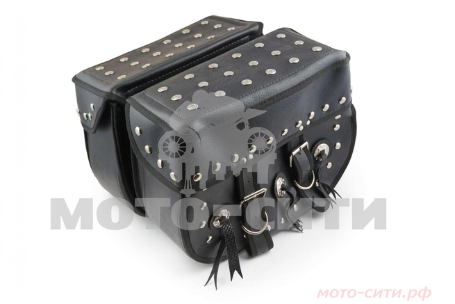 Боковые кожаные мото-кофры (mod. WL-0535) "KML"