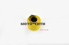 Сайлентблок для амортизатора (силиконовый, d-12 mm, жёлтый) "KTO"