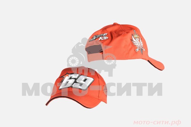 Бейсболка №69 красная, 100% хлопок "NICKY HAYDEN"