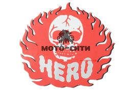 Декоративная наклейка "HERO " (14x14 см) "OLN"