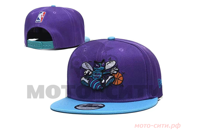 Бейсболка (снепбек, фиолетово-голубая) "NBA"