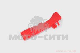 Патрубок воздушного фильтра Honda LEAD AF20E / HF05E (50/90 см3, красный) "PIPE"