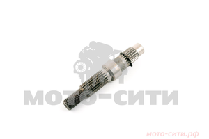 Вал редуктора вторичный 139QMB / 139QMA (L-127,5 мм, Z-19 шт.) "SUNY"