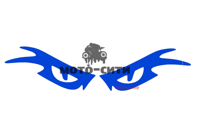Декоративная наклейка "EYES " (23x6 см, синяя) "OLN"