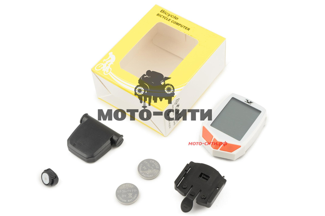 Велокомпьютер беспроводной с подсветкой (серый) Model YS-589С