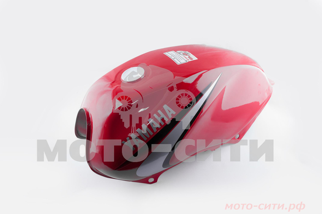 Бак топливный Yamaha YBR 125 (красный) "KOMATCU"