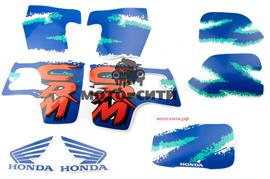 Набор наклеек "Honda CRM" (35х23 см, синие) "OLN"