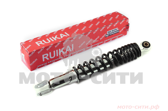 Амортизатор регулируемый Honda Tact (310 мм, чёрный) "RUIKAI"