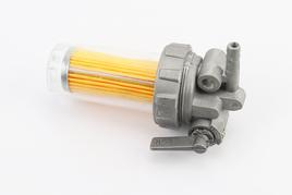 Кран топливный R 175N, R 180N (пластик, с фильтром)