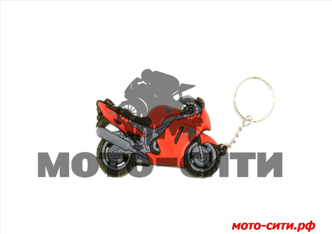 Брелок резиновый байк HONDA CBR (красный) (#YSK002B)