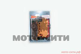 Колодки тормозные (диск) Honda CB125 YONGLI PRO (желтые)