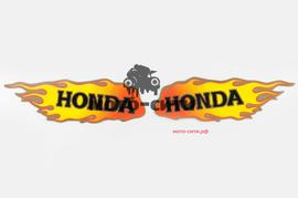 Набор наклеек "Honda " (19х6 см, красные) "OLN"