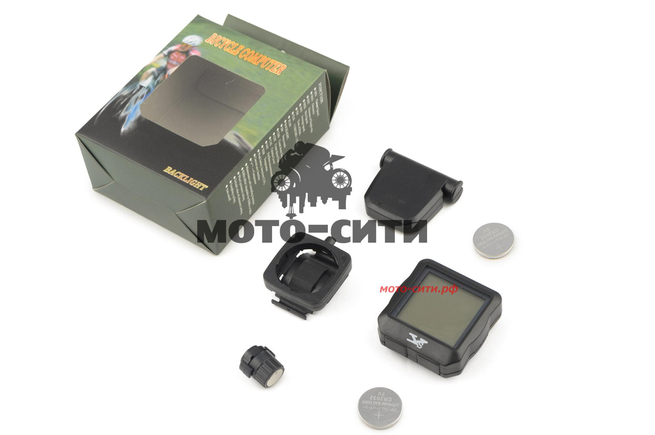 Велокомпьютер беспроводной с подсветкой (серый) Model YS-515С