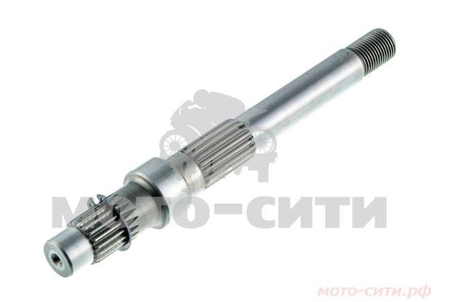 Вал редуктора вторичный 139QMB / 139QMA (L-195 мм, Z-19 шт.) "ZUNA"