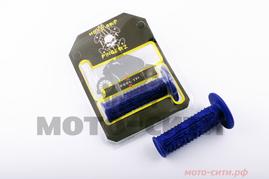 Ручки руля синие (под руль 22 мм, mod: 2) "MOTOGRIP"