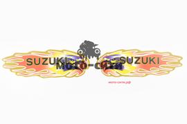 Набор наклеек "SUZUKI " (19х6 см, красные) "OLN"