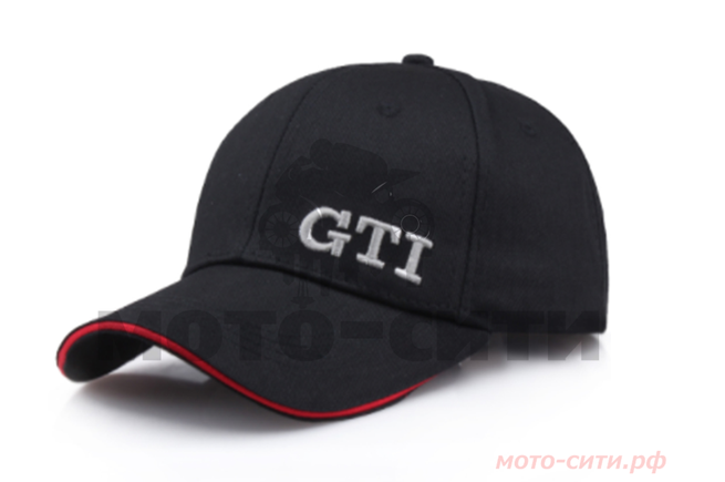 Бейсболка (чёрно-красная) "GTI"