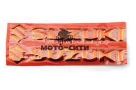 Буквенная наклейка "SUZUKI" (20х6 см, красные, 2 шт) "OLN"