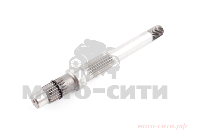 Вал редуктора вторичный 139QMB / 139QMA (L-195 мм, Z-19 шт.) "SUNY"