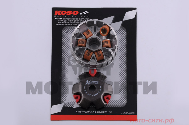 Вариатор передний Honda DIO AF 18/25, DJ AF 19/23 (под вал Ø12 мм, тюнинг) "KOSO"