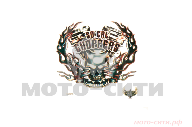 Наклейка "SO CAL CHOPPERS" ( 14 x 14 см) "OLN"