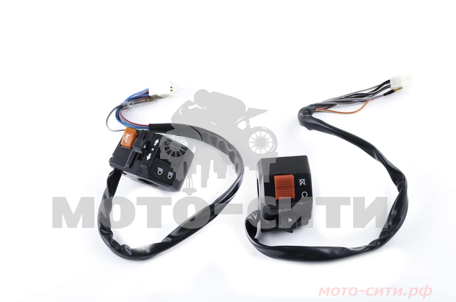 Блоки кнопок руля Zongshen / Viper Spark R6 (пара, чёрные) "XVP"